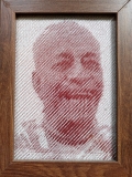 Photostitch - Pfhoto/Portrait embroidered in a single thread