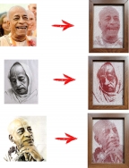 Photostitch - Pfhoto/Portrait embroidered in a single thread